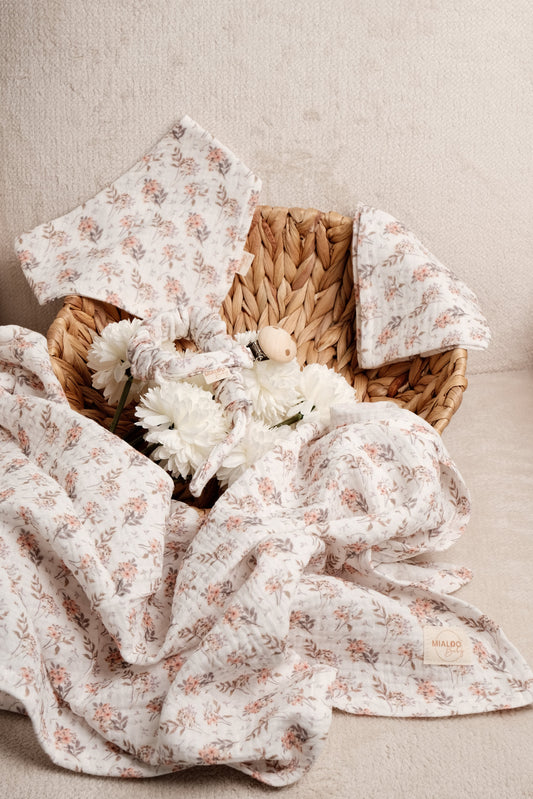 Musselin Set Little Blossom 2-lagig